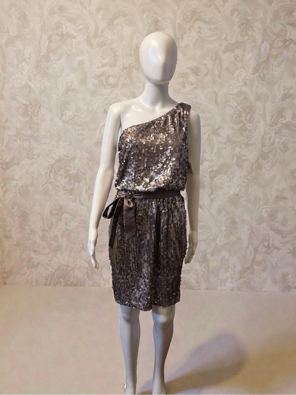 Xscape Taupe Cocktail Dress